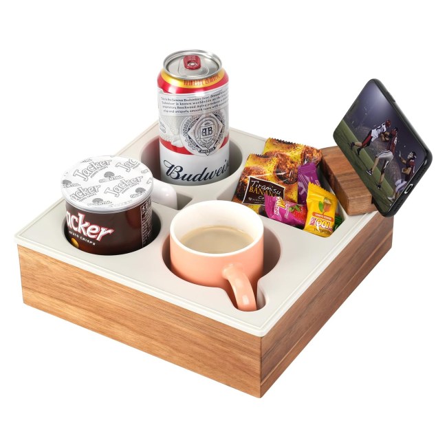 Last-Minute Mother's Day Gifts to Buy From Amazon: Hitseon Couch Cup Holder Tray