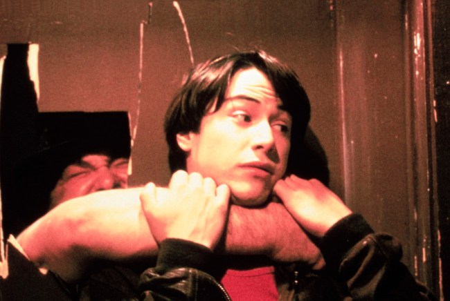 THE NIGHT BEFORE, Keanu Reeves (right), 1988, © Kings Road Entertainment/courtesy Everett Collection