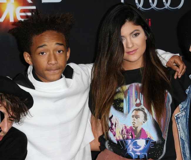Actor Jaden Smith (L) and actress Kylie Jenner attend the Premiere of Summit Entertainment's "Ender's Game" at the TCL Chinese Theatre on October 28, 2013 in Hollywood, California.