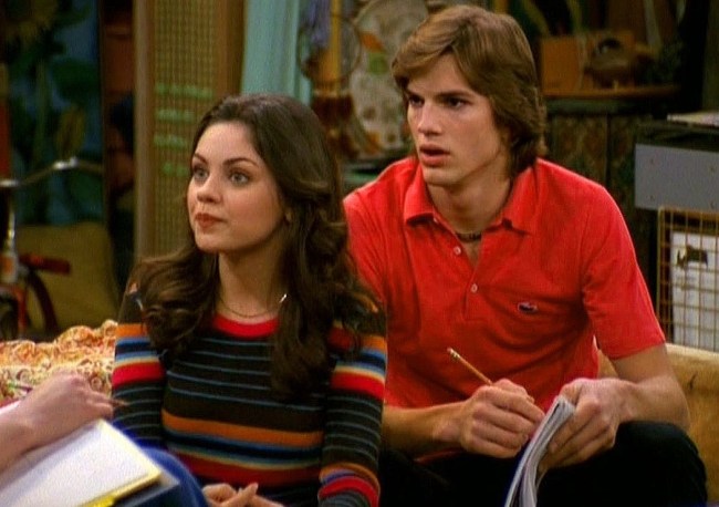 Ashton Kutcher and Mila Kunis in That 70s Show