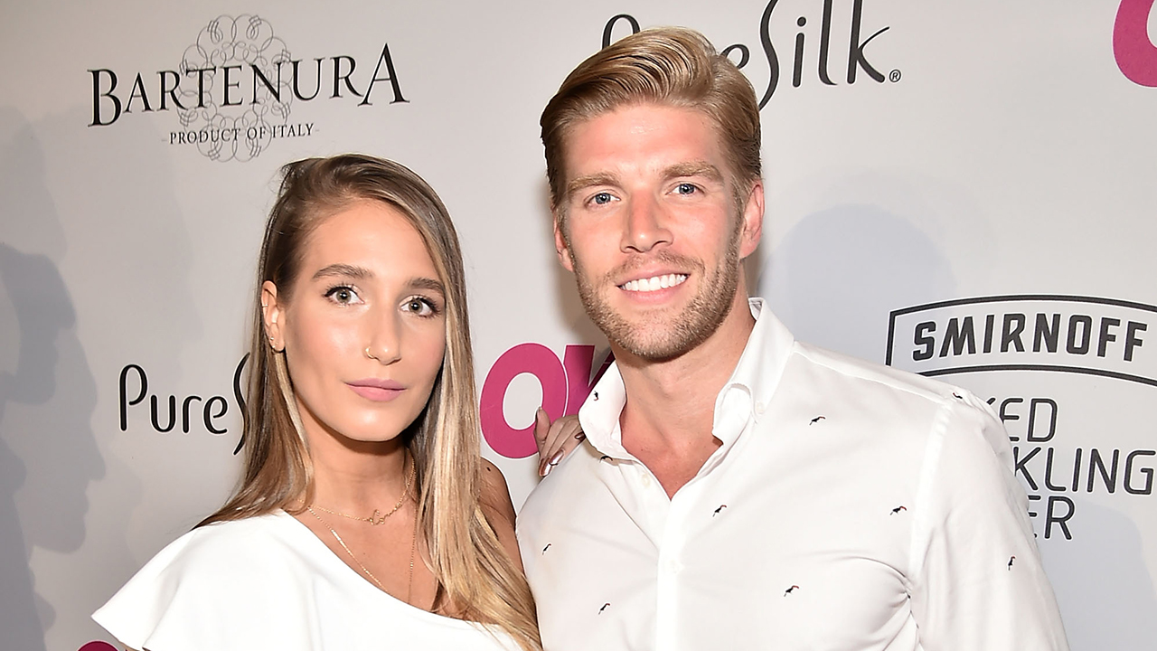 Amanda Batula and Kyle Cooke attend the OK! Magazine Summer Kickoff Party at Magic Hour at Moxy Times Square on May 15, 2018 in New York City.