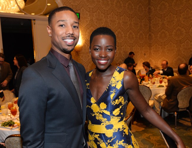 Actor Michael B. Jordan and actress Lupita Nyong'o attend the 14th annual AFI Awards Luncheon at the Four Seasons Hotel Beverly Hills on January 10, 2014 in Beverly Hills, California.
