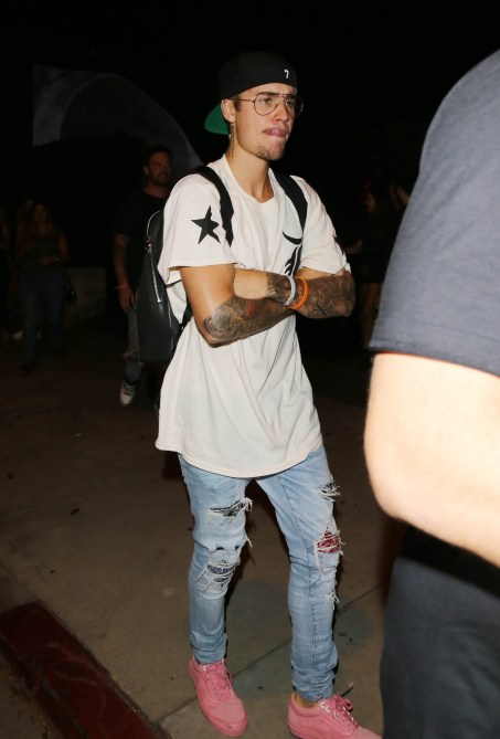 Singer Justin Bieber is seen on August 3, 2017 in Los Angeles, CA.