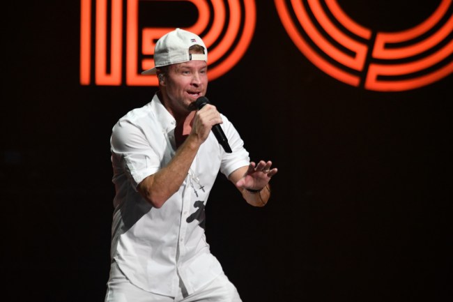 TAMPA, FLORIDA - DECEMBER 16: Brian Littrell of Backstreet Boys performs onstage during iHeartRadio 93.3 FLZ’s Jingle Ball 2022 Presented by Capital One at Amalie Arena on December 16, 2022 in Tampa, Florida.