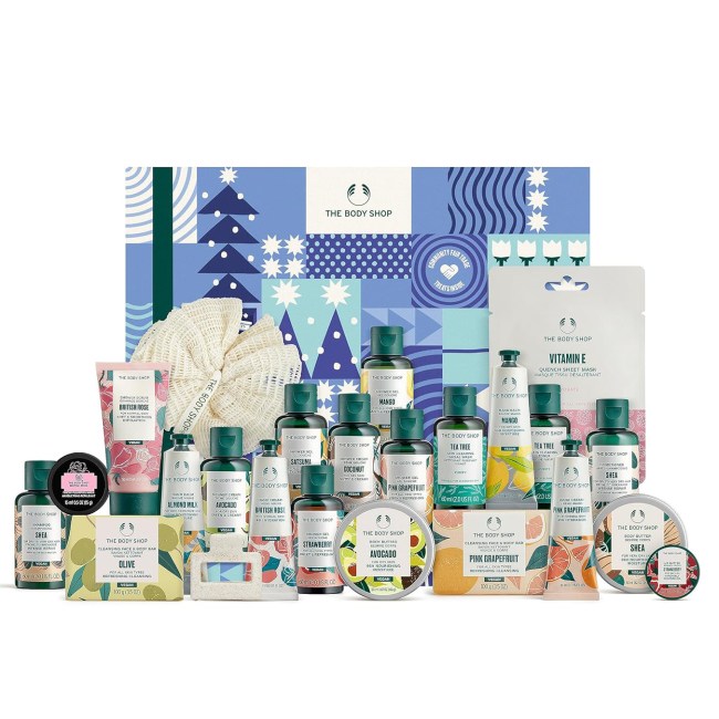 The Body Shop 24-Piece Holiday Beauty Advent Calendar