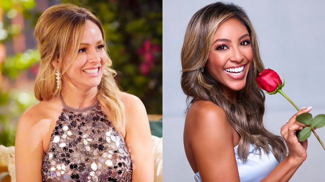 Clare Crawley and Tayshia Adams on The Bachelorette