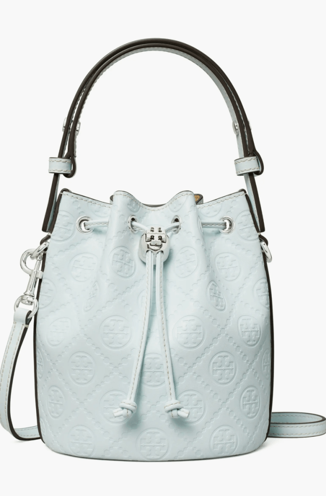Tory Burch Debossed Bucket Bag