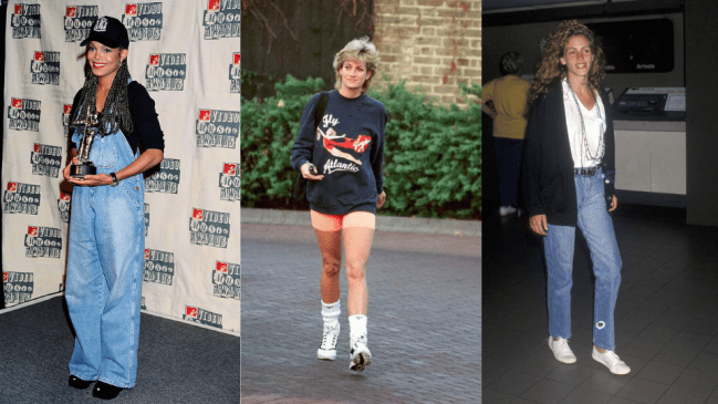 Janet Jackson, Diana Spencer, and Julia Roberts in the 1990s