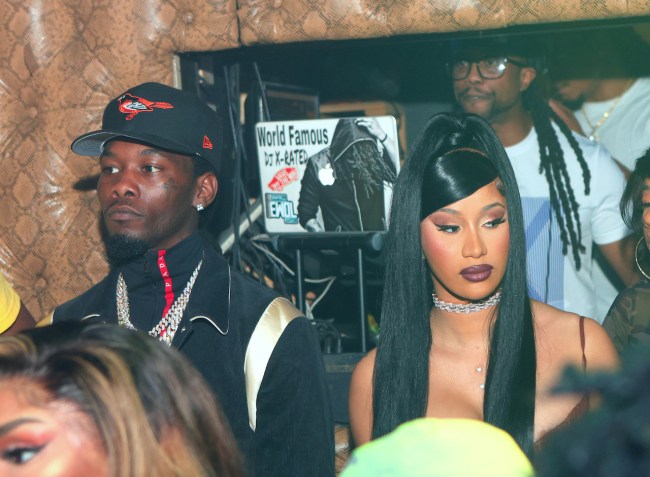 Offset and Cardi B attend Allure Monday Nights at Allure Gentlemen's Club on October 12, 2020 in Atlanta, Georgia.