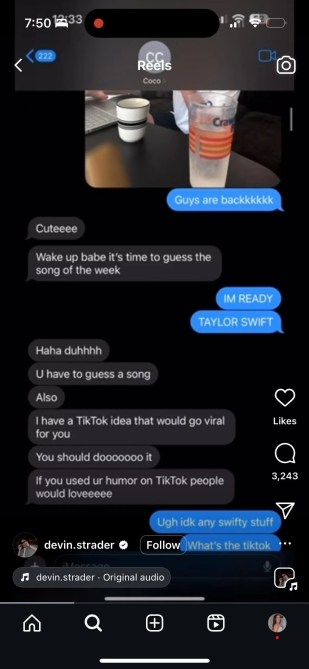 Devin texts The Bachelorette