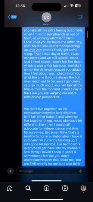 Devin texts The Bachelorette