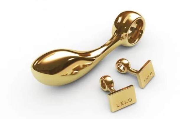 A gold sex toy