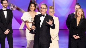 John Oliver, The 76th Emmy Awards, hosted by Eugene Levy and Dan Levy, will broadcast live on ABC SUNDAY, SEPT. 15 (8:00-11:00 p.m. EDT/5:00-8:00 p.m. PDT), from the Peacock Theater at L.A. LIVE in downtown Los Angeles and will be available for streaming on Hulu.