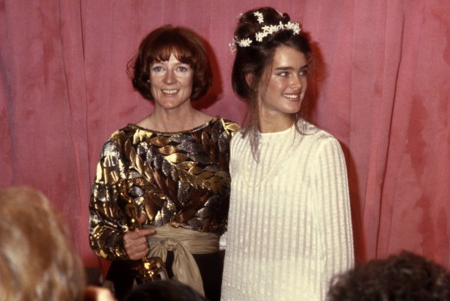 Maggie Smith and Brooke Shields attend the 51st Academy Awards circa 1979 in Los Angeles, California.