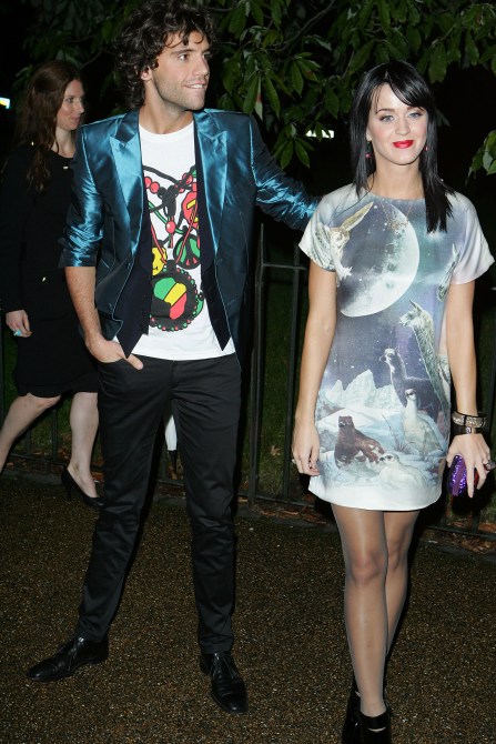 LONDON - SEPTEMBER 09:  Katy Perry and  Mika attends the Serpentine Gallery Summer Party at the Serpentine Gallery on September 9, 2008 in London, England.
