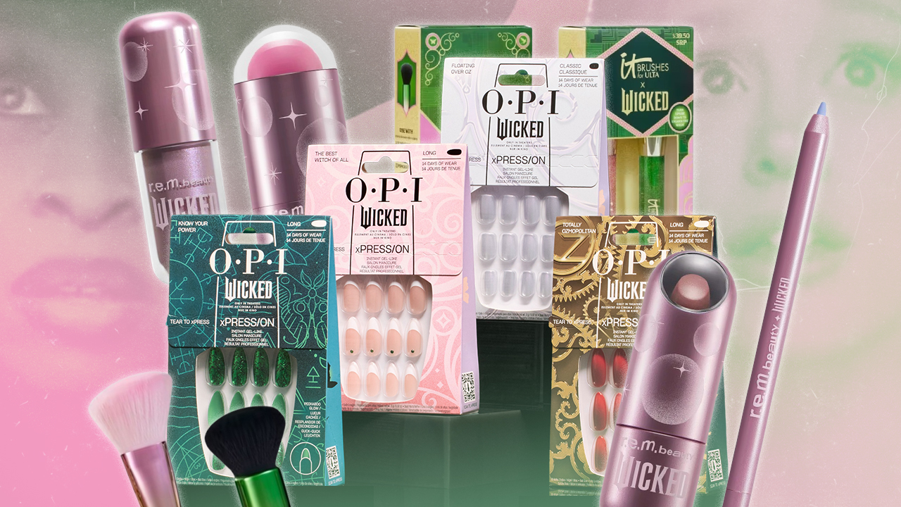 A collage of r.e.m. beauty, OPI, and It Cosmetics Wicked collaborations