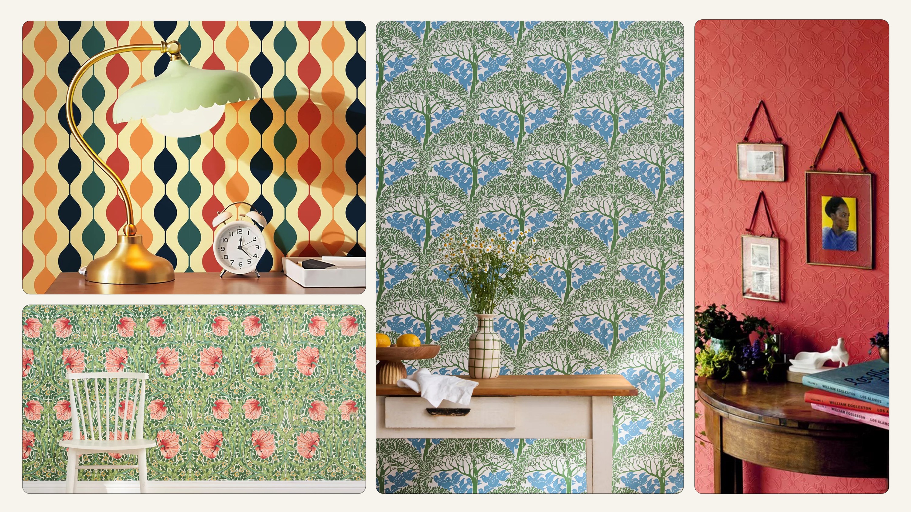 A collage of various wallpapers.