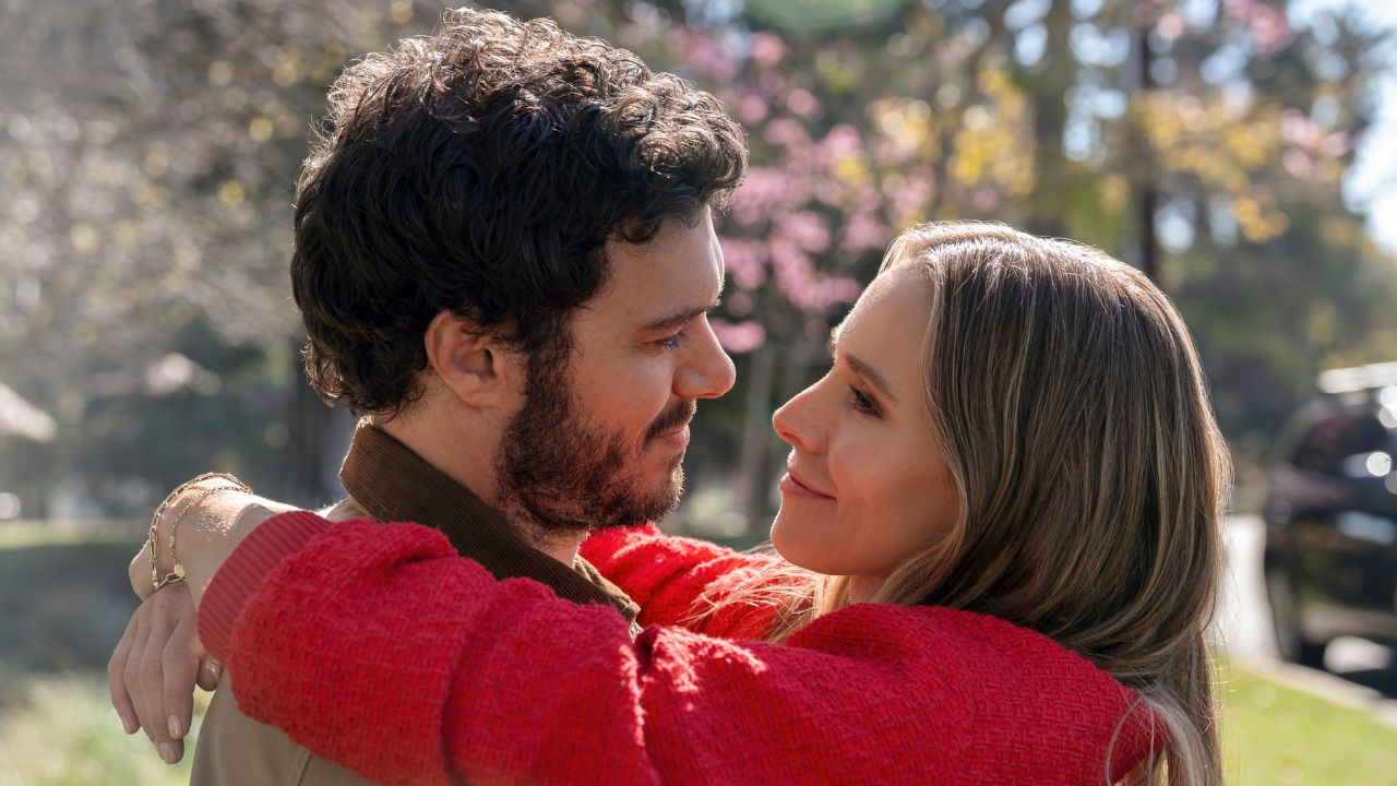 Adam Brody and Kristen Bell in Nobody Wants This on Netflix