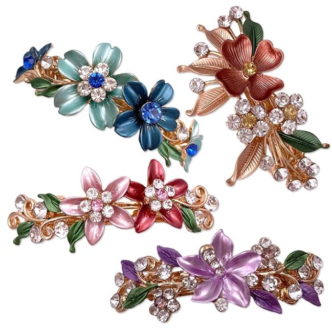 Lizzie Kay Floral Hair Clasps