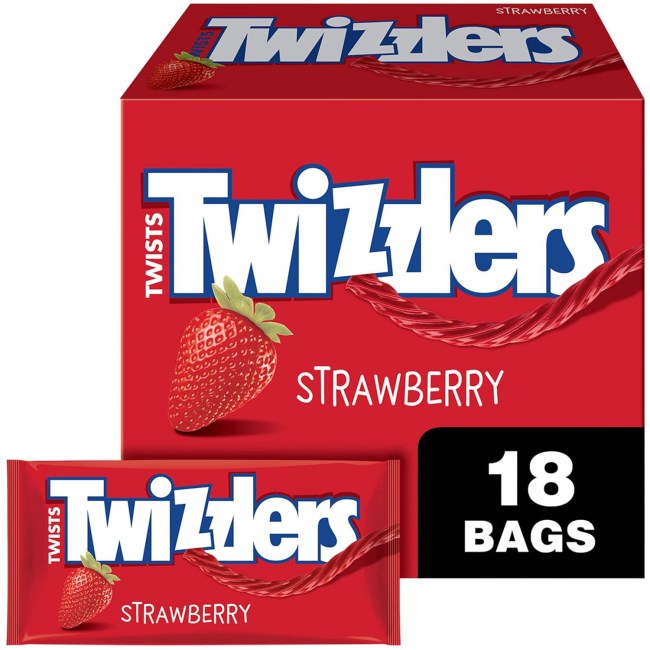 TWIZZLERS Twists Strawberry Flavored Licorice