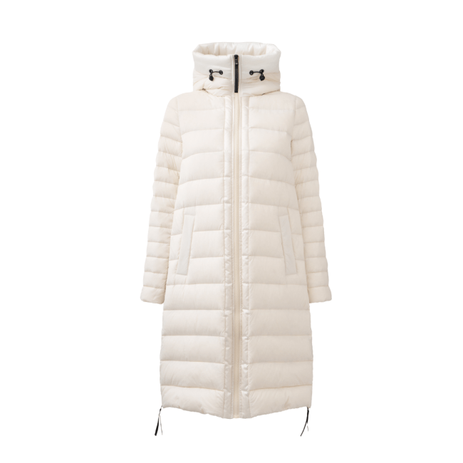 DKNY Down Fill Hooded Zip Front Quilted Puffer