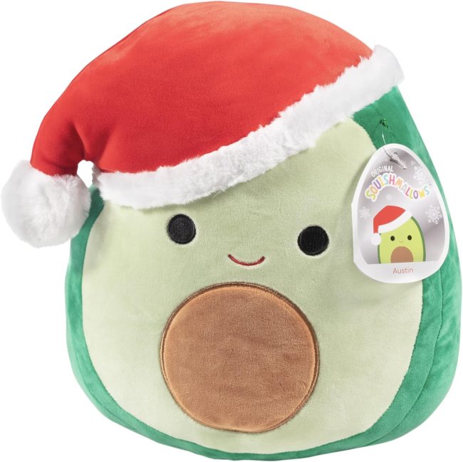 Avocado-shaped stuffed animal
