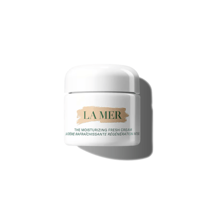 The Moisturizing Fresh Cream in a white jar.