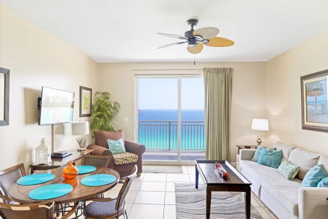 Condo overlooking panama city beach