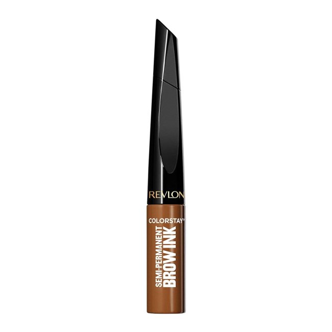 Revlon ColorStay 5-in-1 Semi-Permanent Brow Ink in a black and brown bottle.