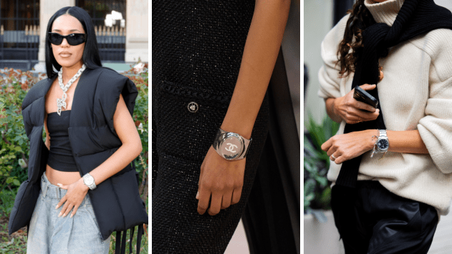 Aleali May, chanel spring/summer 2025 runway, street style watches