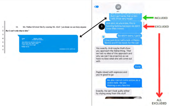 Justin Baldoni texts