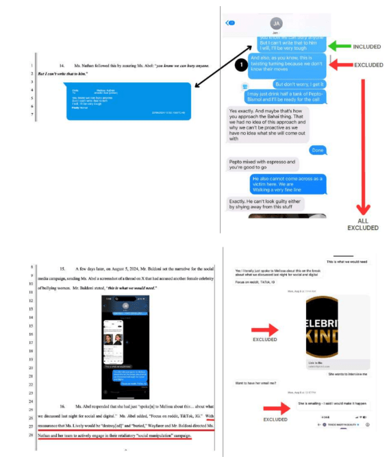 Justin Baldoni texts