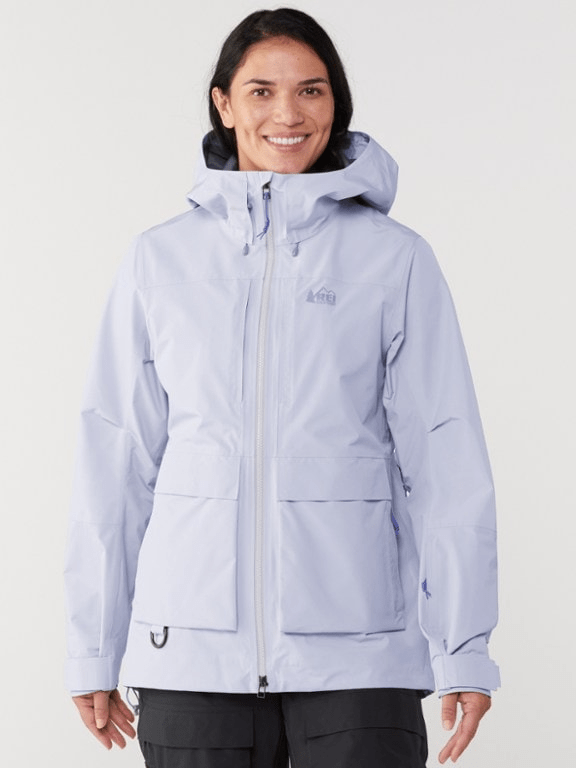 REI Co-op First Chair GTX Jacket in lilac colorway
