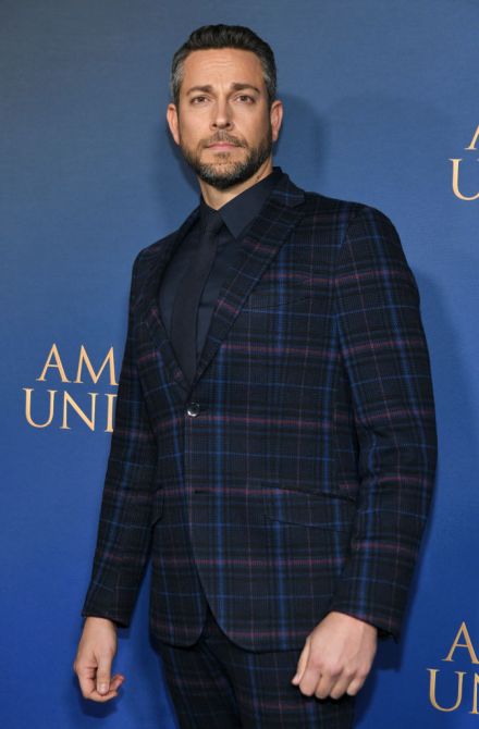 HOLLYWOOD, CALIFORNIA - DECEMBER 15: Zachary Levi attends the Los Angeles premiere of Lionsgate's "American Underdog" at TCL Chinese Theatre on December 15, 2021 in Hollywood, California.