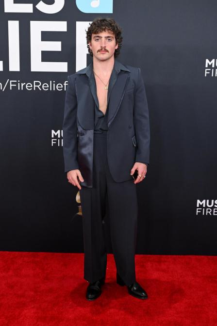 Benson Boone at the 2025 Grammys.