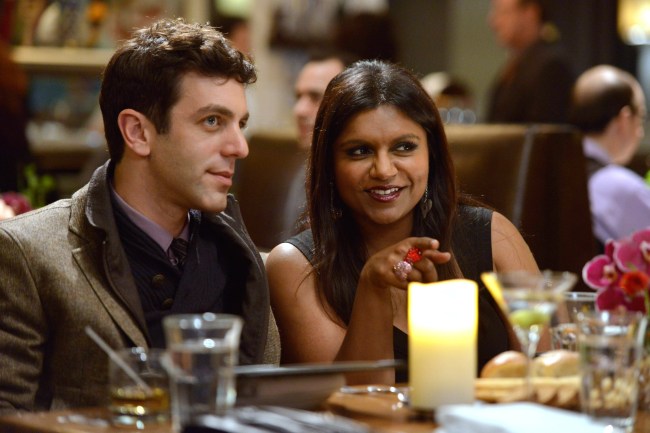 THE MINDY PROJECT, l-r: B.J. Novak, Mindy Kaling in 'Harry & Mindy' (Season 1, Episode 14, aired February 5, 2013),