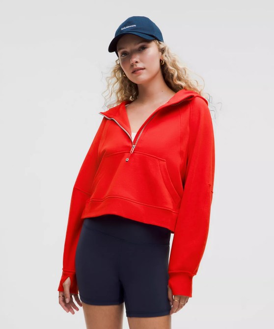 Scuba Oversized Half-Zip Hoodie