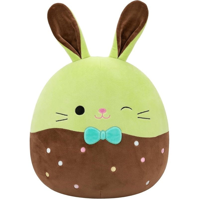 Squishmallows Original 12in Buster The Chocolate-Dipped Green Bunny Holding Chocolate Bunny
