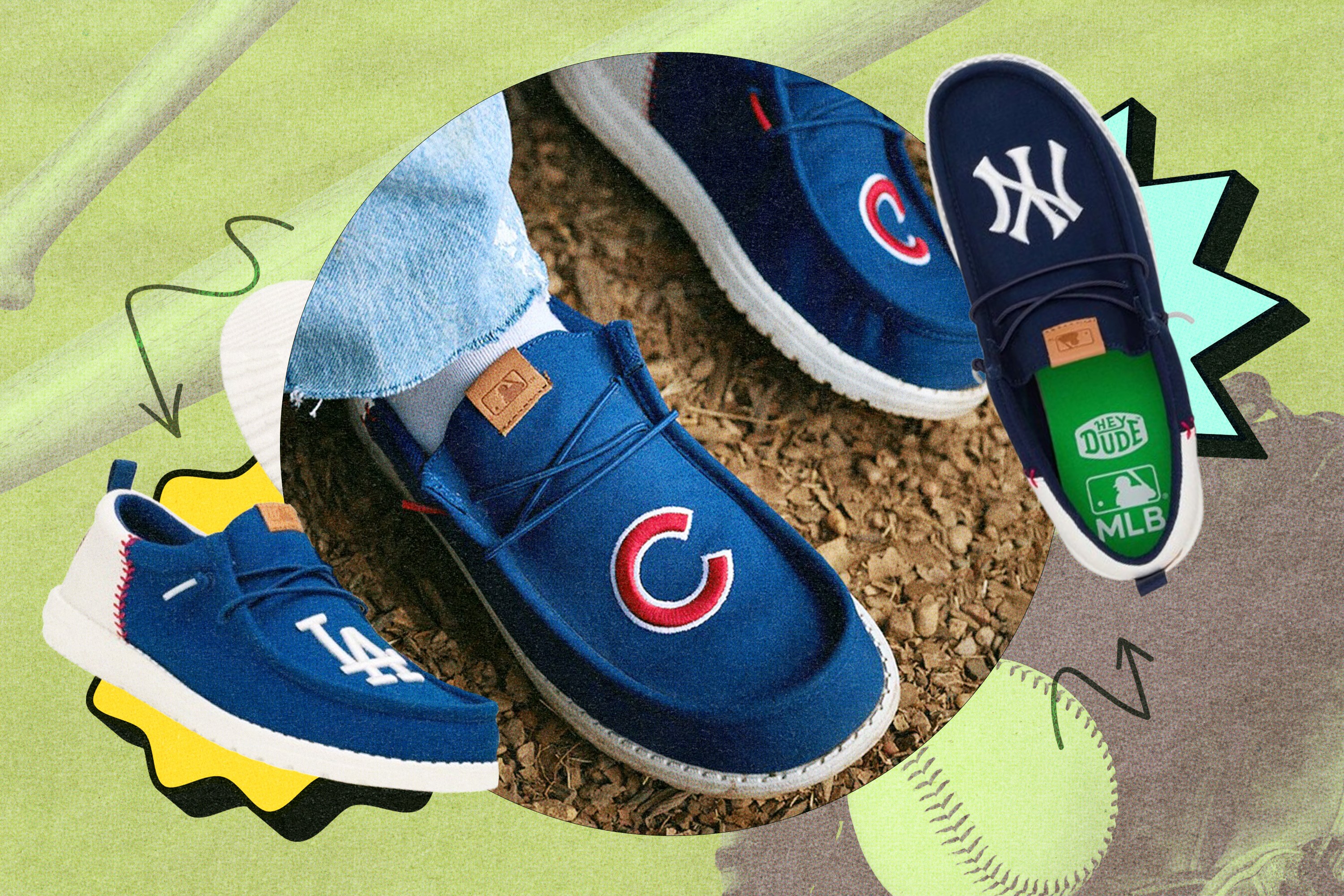 Hey Dude MLB Shoe Collection