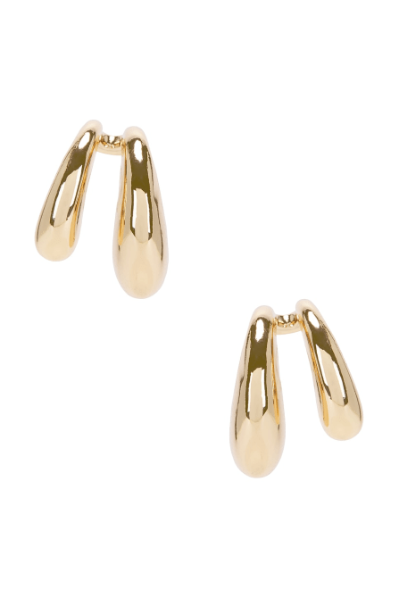 8 Other Reasons Double Loop Earring in gold