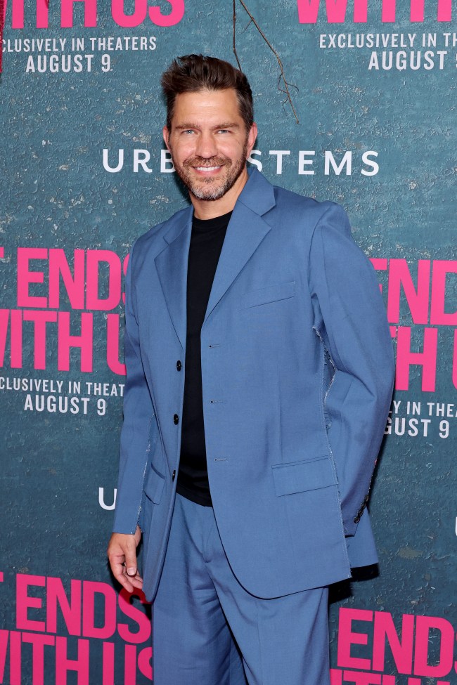 NEW YORK, NEW YORK - AUGUST 06: Andy Grammer attends the "It Ends With Us" New York Premiere at AMC Lincoln Square Theater on August 06, 2024 in New York City.