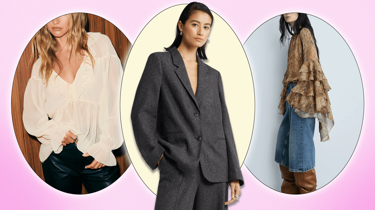 Three models wearing Reformation, Nordstrom, and Mango clothing.