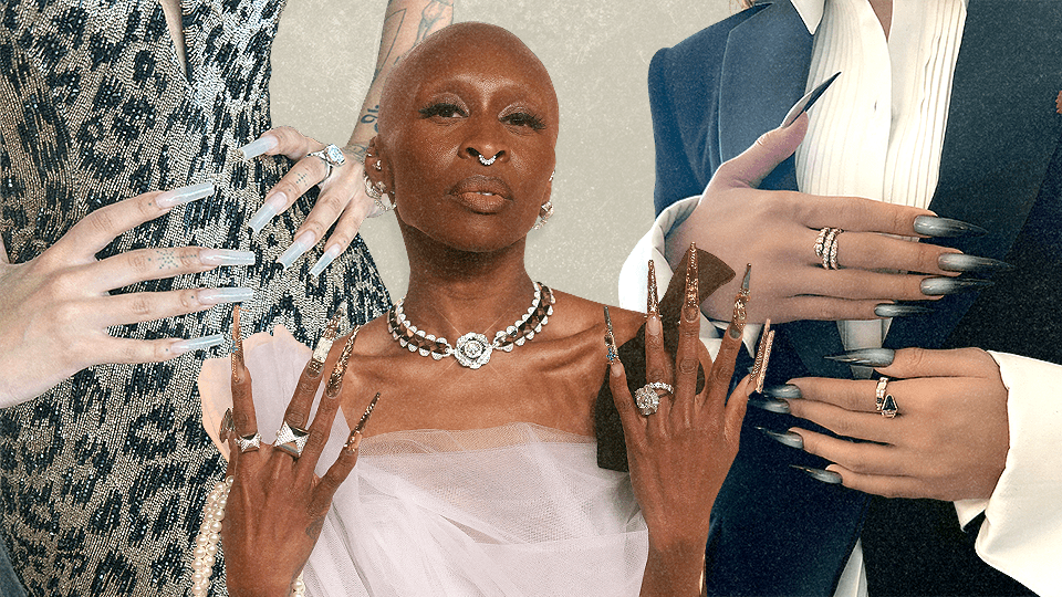 Nails at the 2025 Oscars.