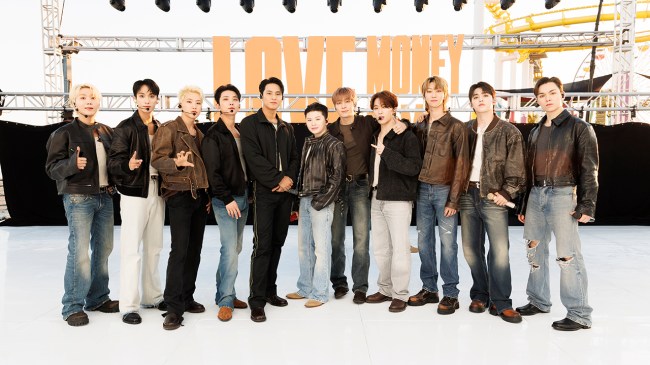 In this image released on December 12, 2024, Joshua Hong, Mingyu, The8, Seungkwan, Hoshi, Wonwoo, Dino, S.Coups, Woozi, Vernon of Seventeen performs at the 2024 Billboard Music Awards.