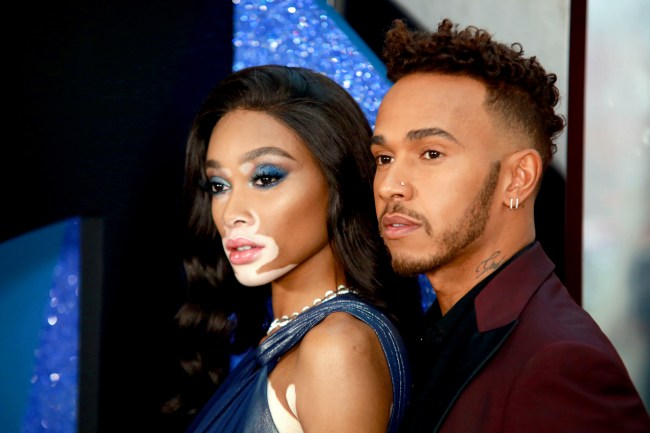 NEW YORK, NY - JUNE 04:  Winnie Harlow and Lewis Hamilton attend the 2018 CFDA Fashion Awards at Brooklyn Museum on June 4, 2018 in New York City.