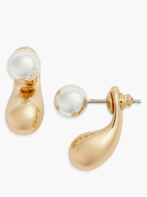 Nordstrom Orb Teardrop Jacket Earrings