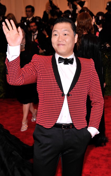 NEW YORK, NY - MAY 06:  Psy attends the Costume Institute Gala for the "PUNK: Chaos to Couture" exhibition at the Metropolitan Museum of Art on May 6, 2013 in New York City.