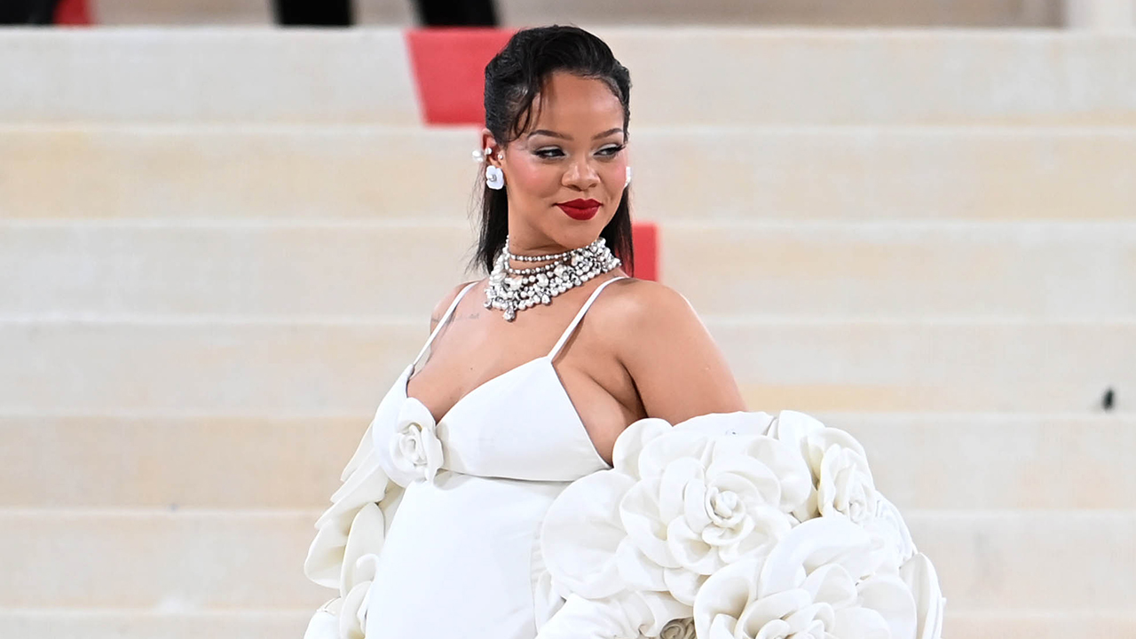 NEW YORK, NY - MAY 1: Rihanna is seen on May 1, 2023 in New York City.