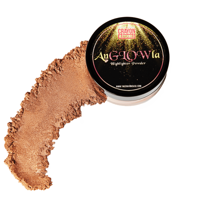 The Crayon Case Highlighter Powder in AnGLOWla shade