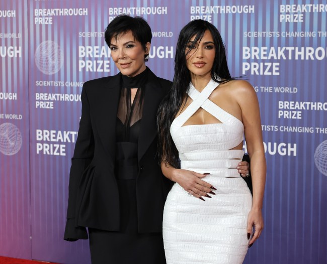 LOS ANGELES, CALIFORNIA - APRIL 13: Kris Jenner and Kim Kardashian attend the 10th Annual Breakthrough Prize Ceremony at Academy Museum of Motion Pictures on April 13, 2024 in Los Angeles, California. (Photo by Kevin Winter/Getty Images)